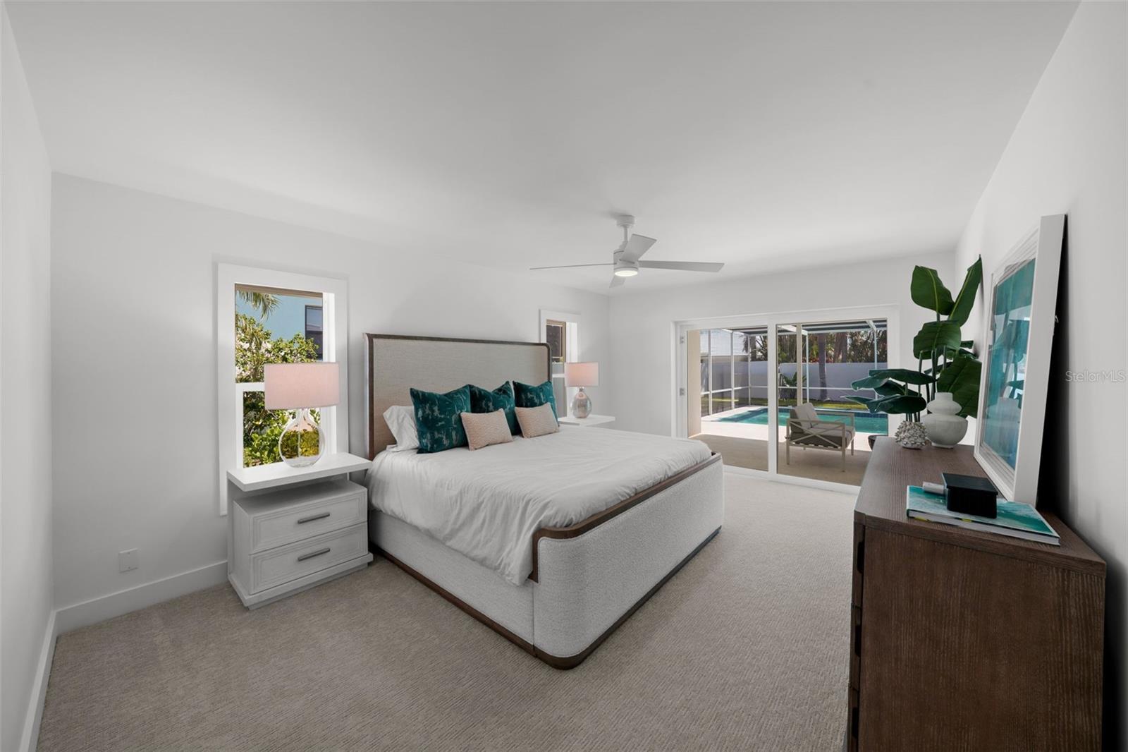 Wake up and step directly onto your private poolside escape!