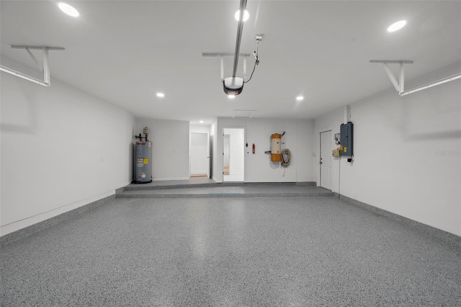 Oversized and functional garage space.