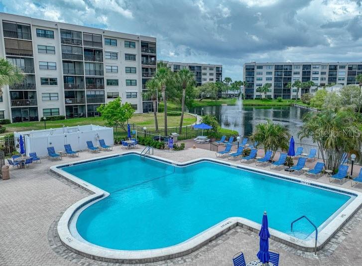 Pasadena Cove Aerial view of Pool Area