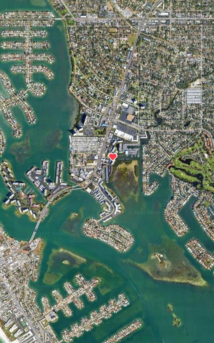 Aerial View of South Pasadena and Location of Pasadena Cove Community
