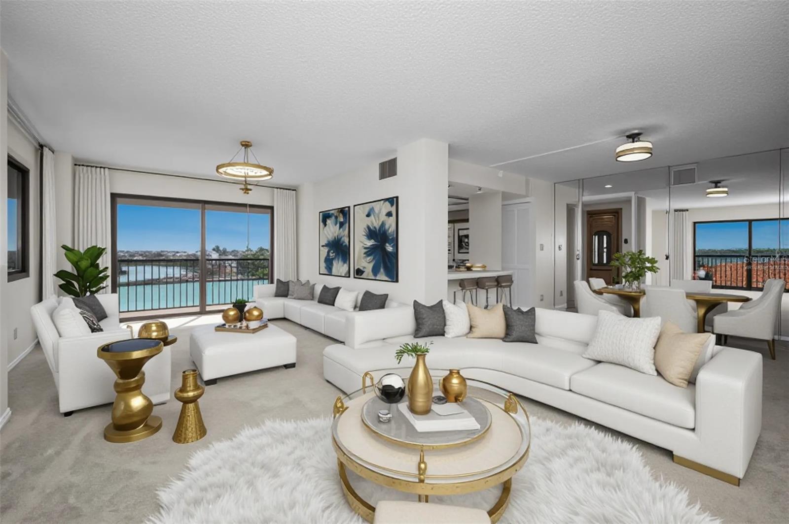 Virtually Staged Living Area