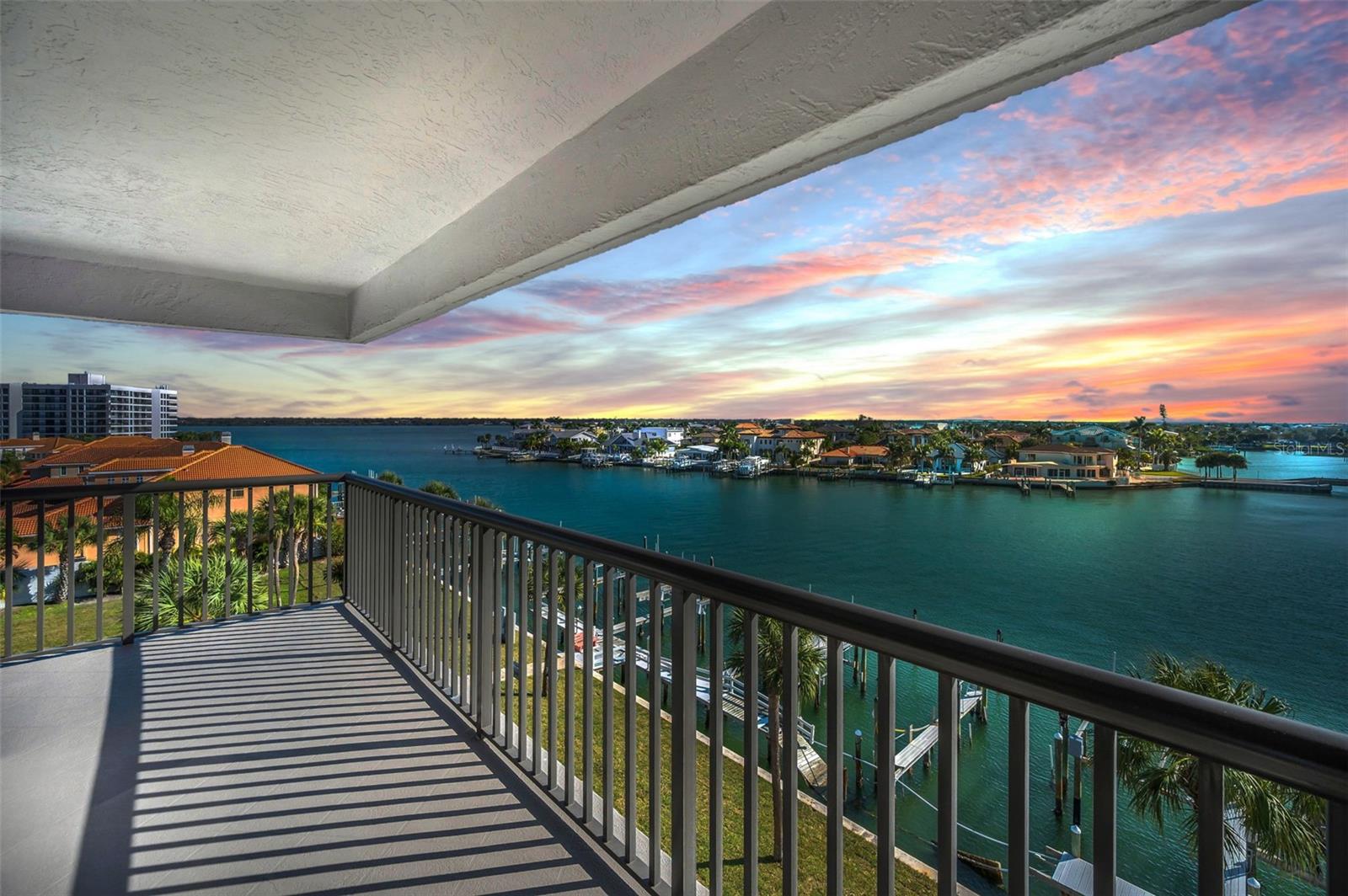 Beautiful Sunrises and Sunsets from your 47 foot waterfront balcony!