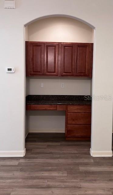 Built-in desk/work station