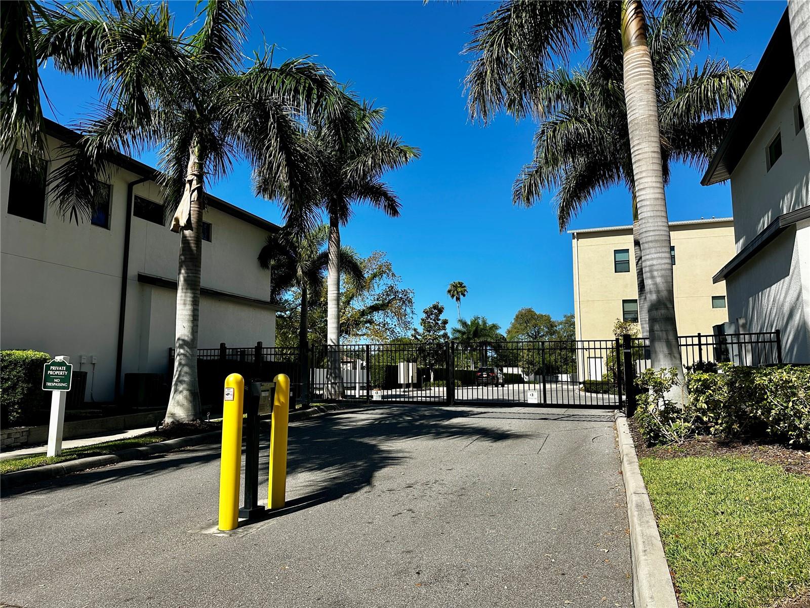 Private Gated Community Entrance