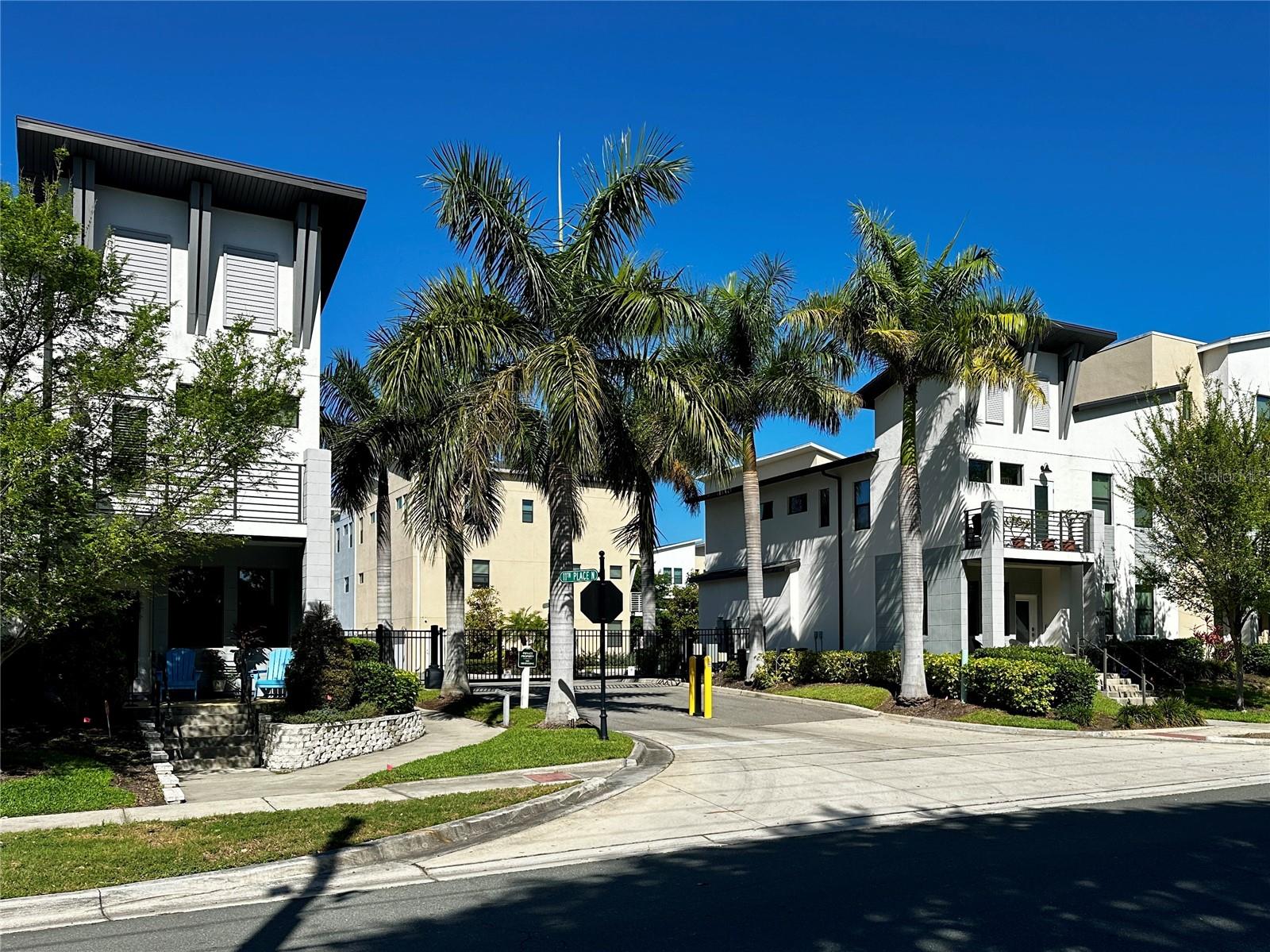 Private Gated Community Entrance