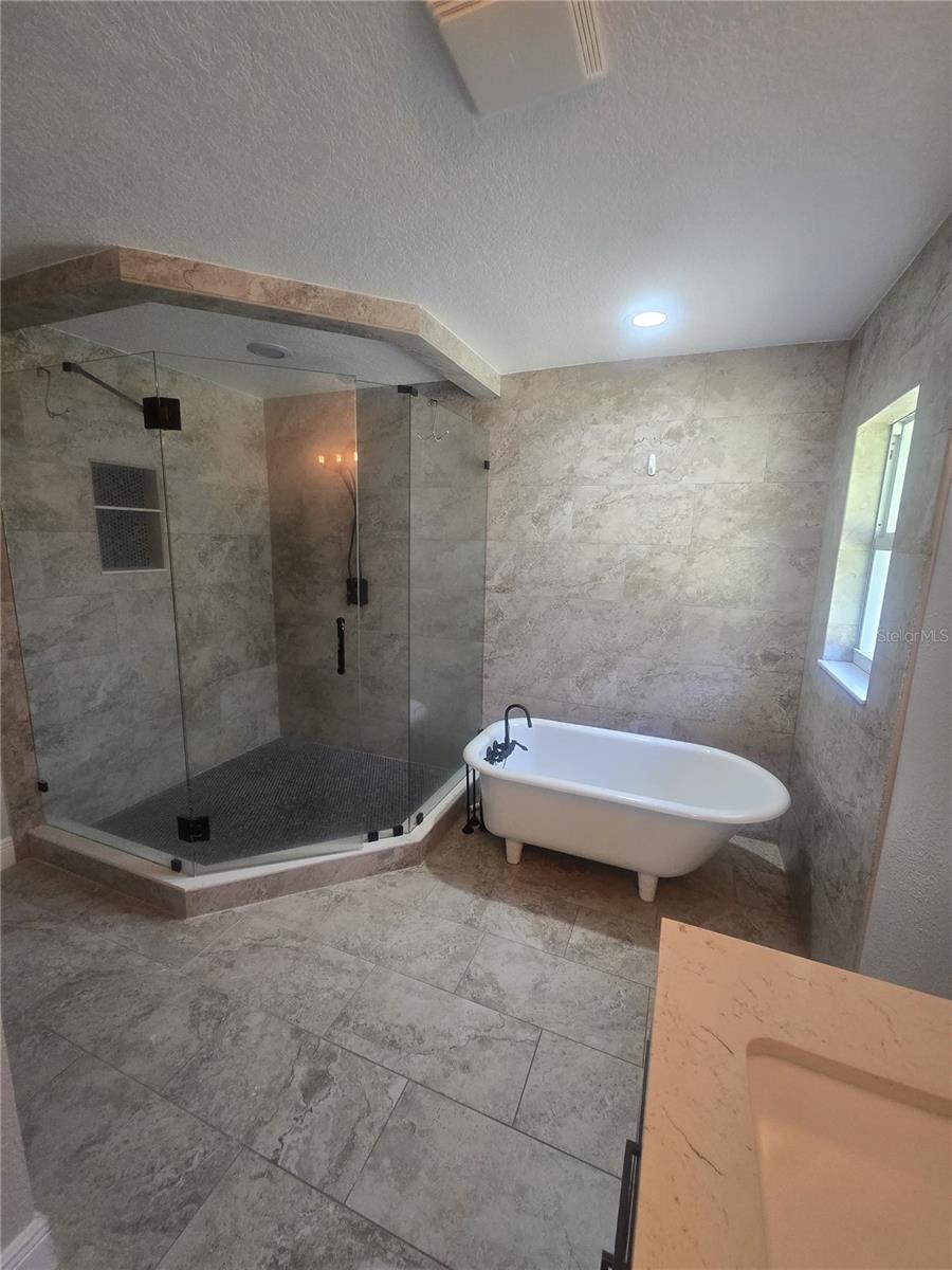 Master bathroom and tub