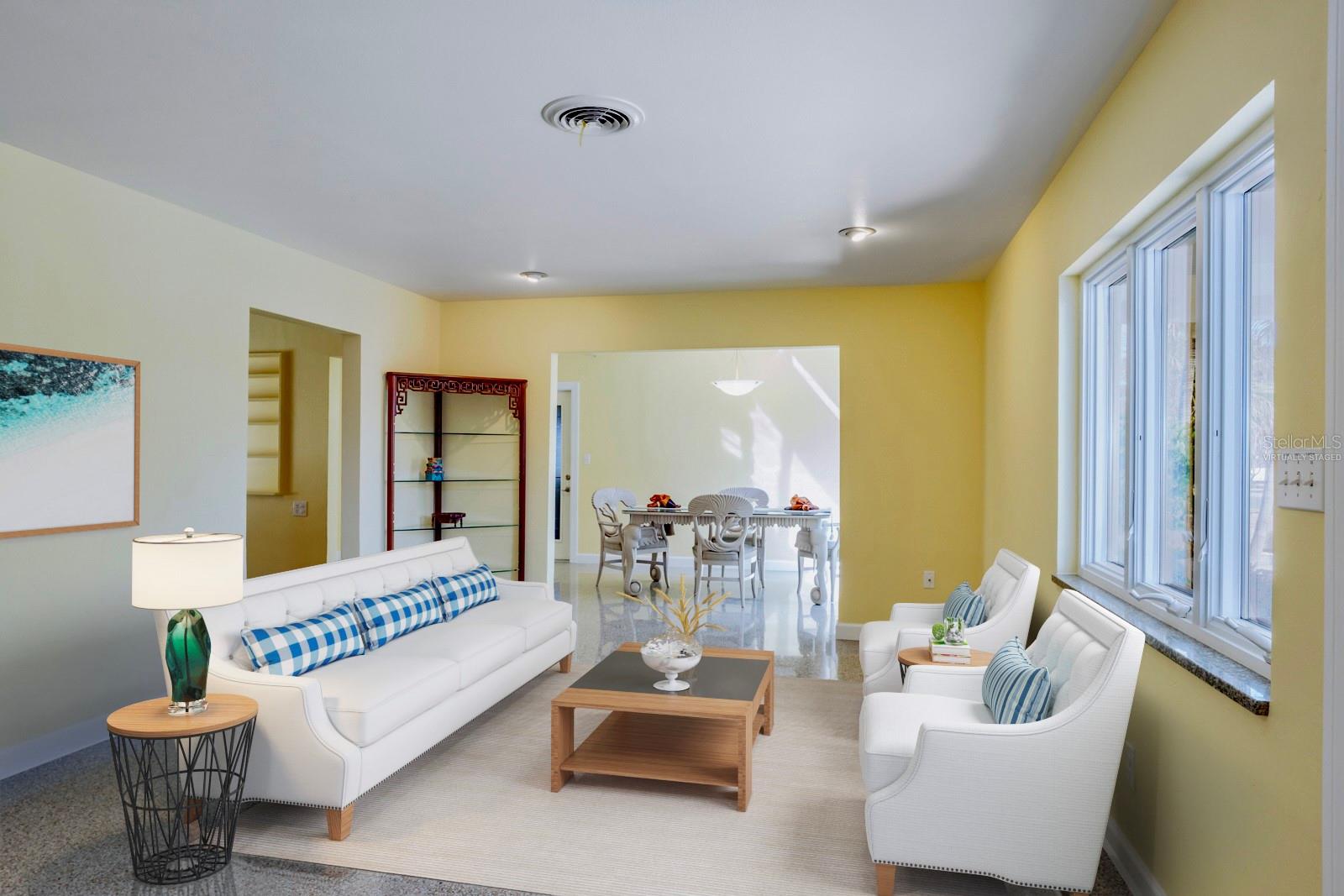 LIVING ROOM - VIRTUALLY STAGED