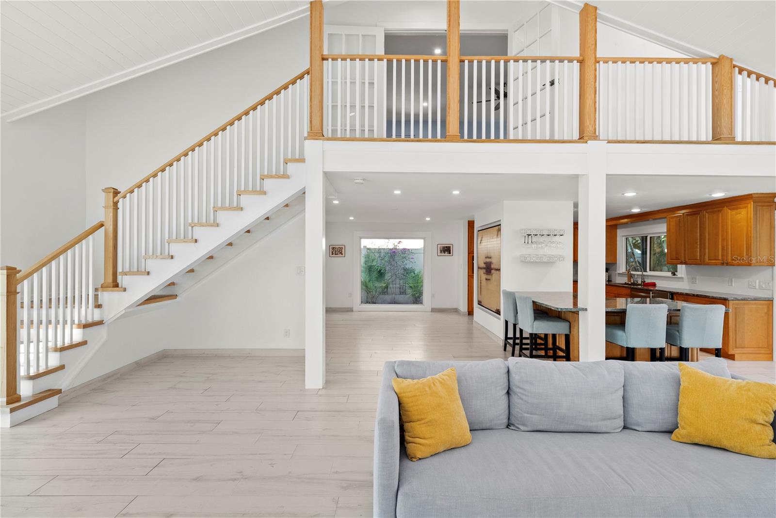 The ideal home for a canvas of wall space for personalized art.