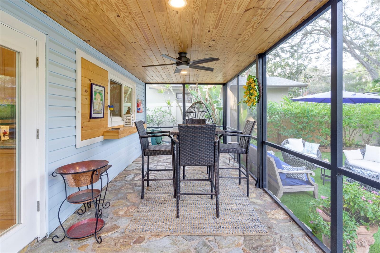 Great space for dining alfresco.