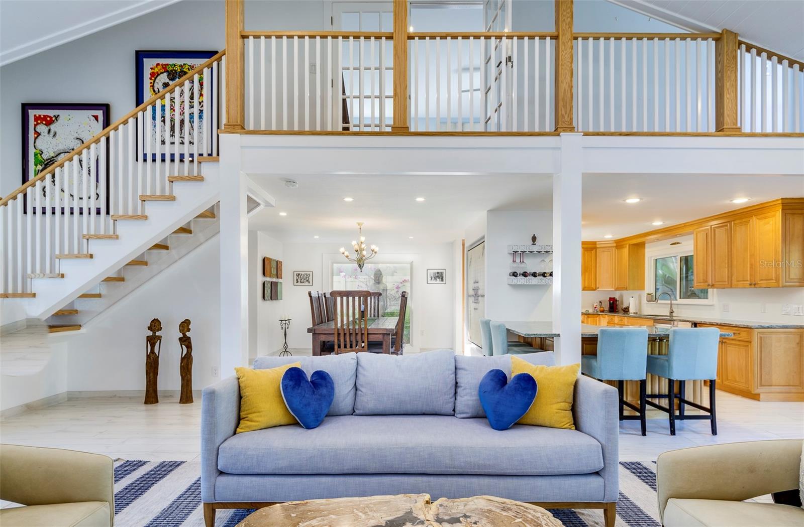 The ideal home for a canvas of wall space for personalized art.