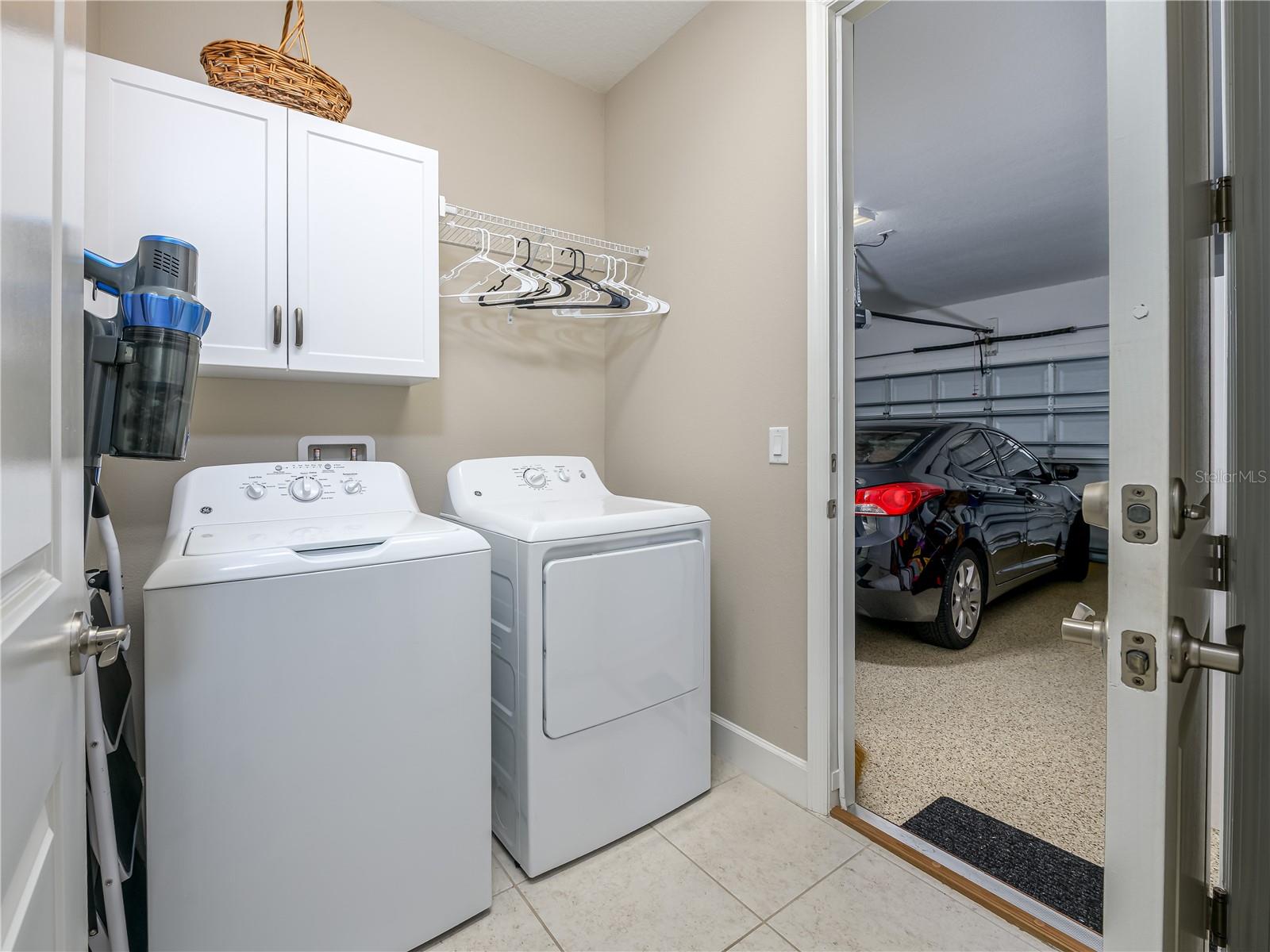 Conveniently located laundry room