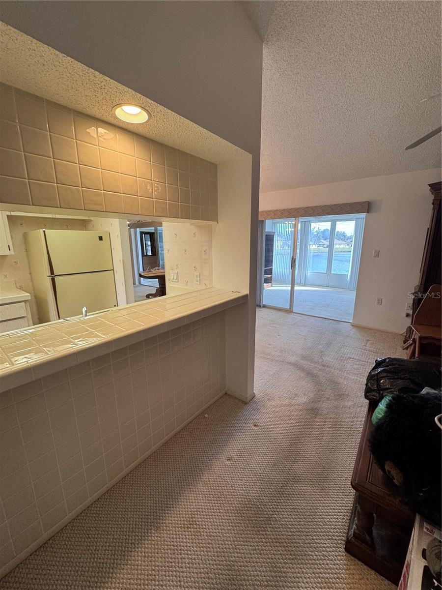 Pass through from the kitchen