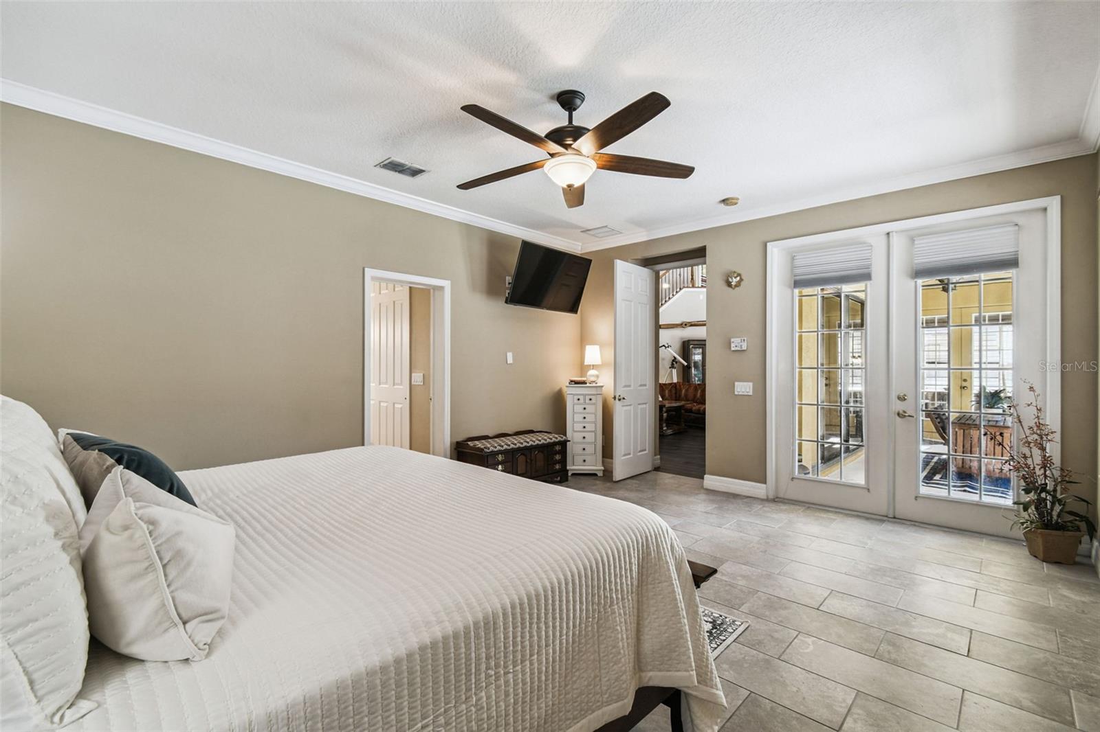 Upgraded French doors to access covered lanai