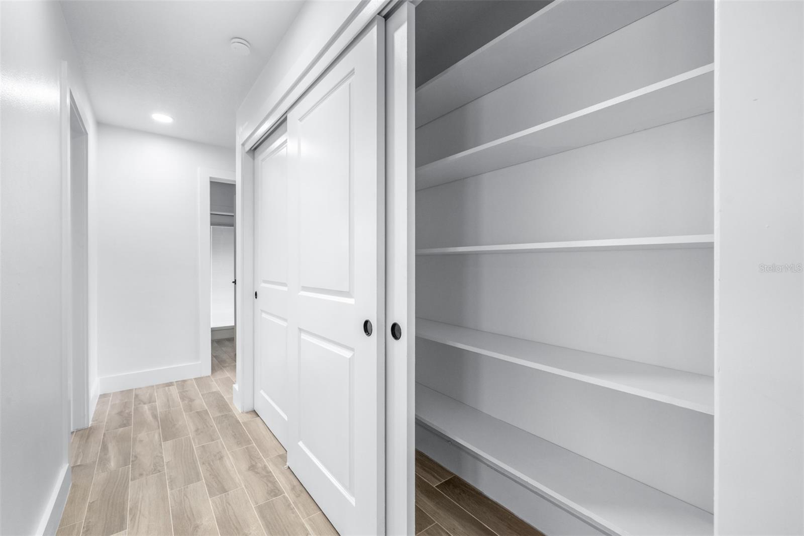 Hallway storage closet
