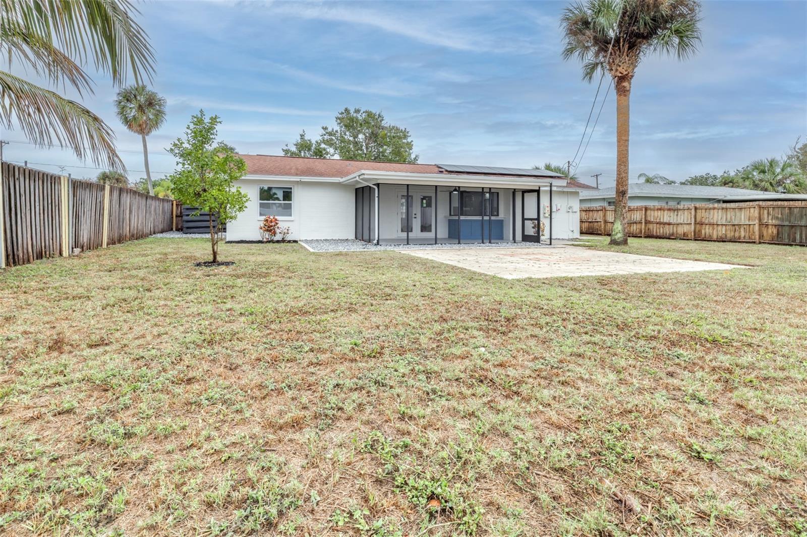Fully Fenced in Backyard