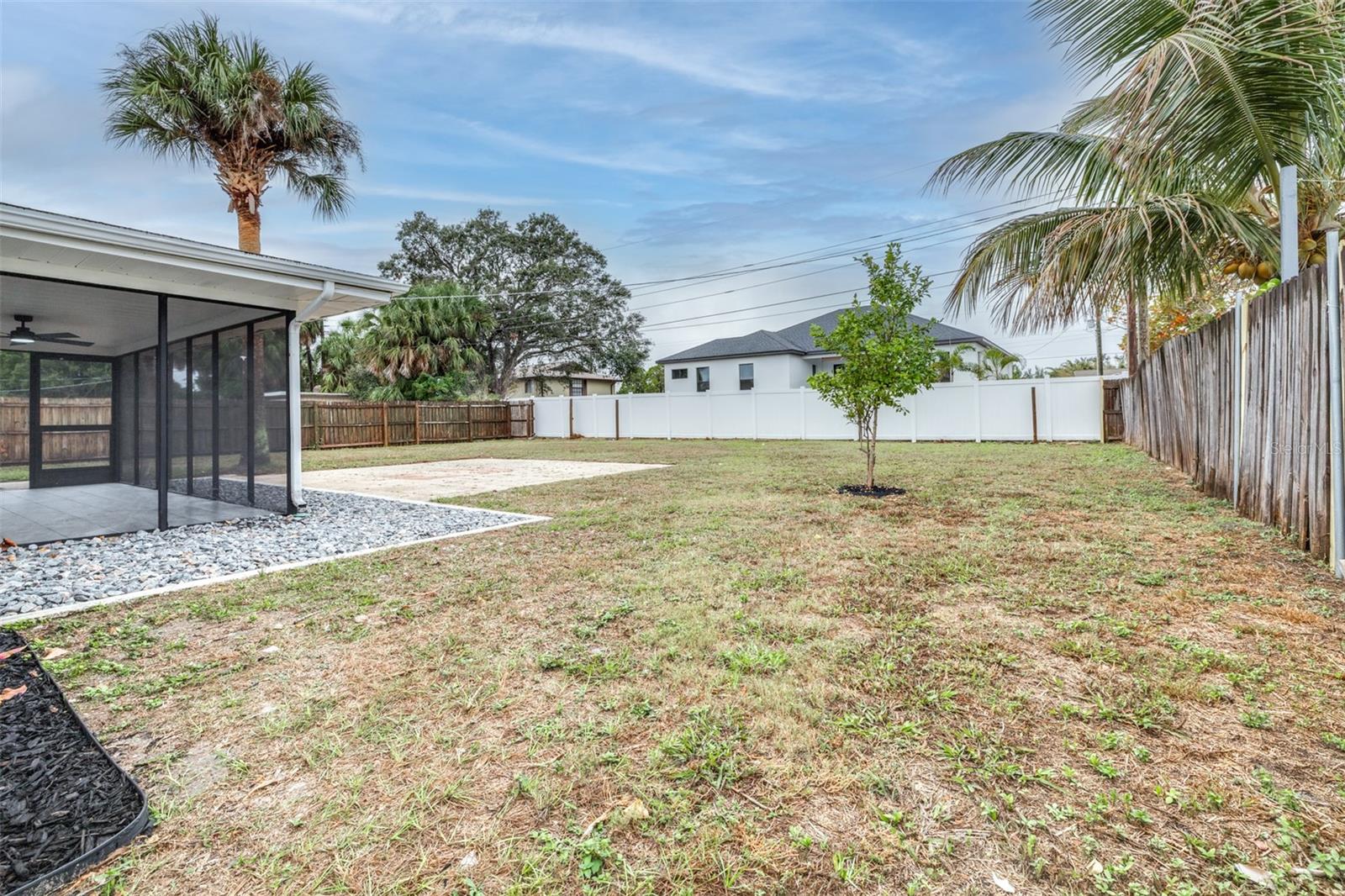 Fully Fenced in Backyard