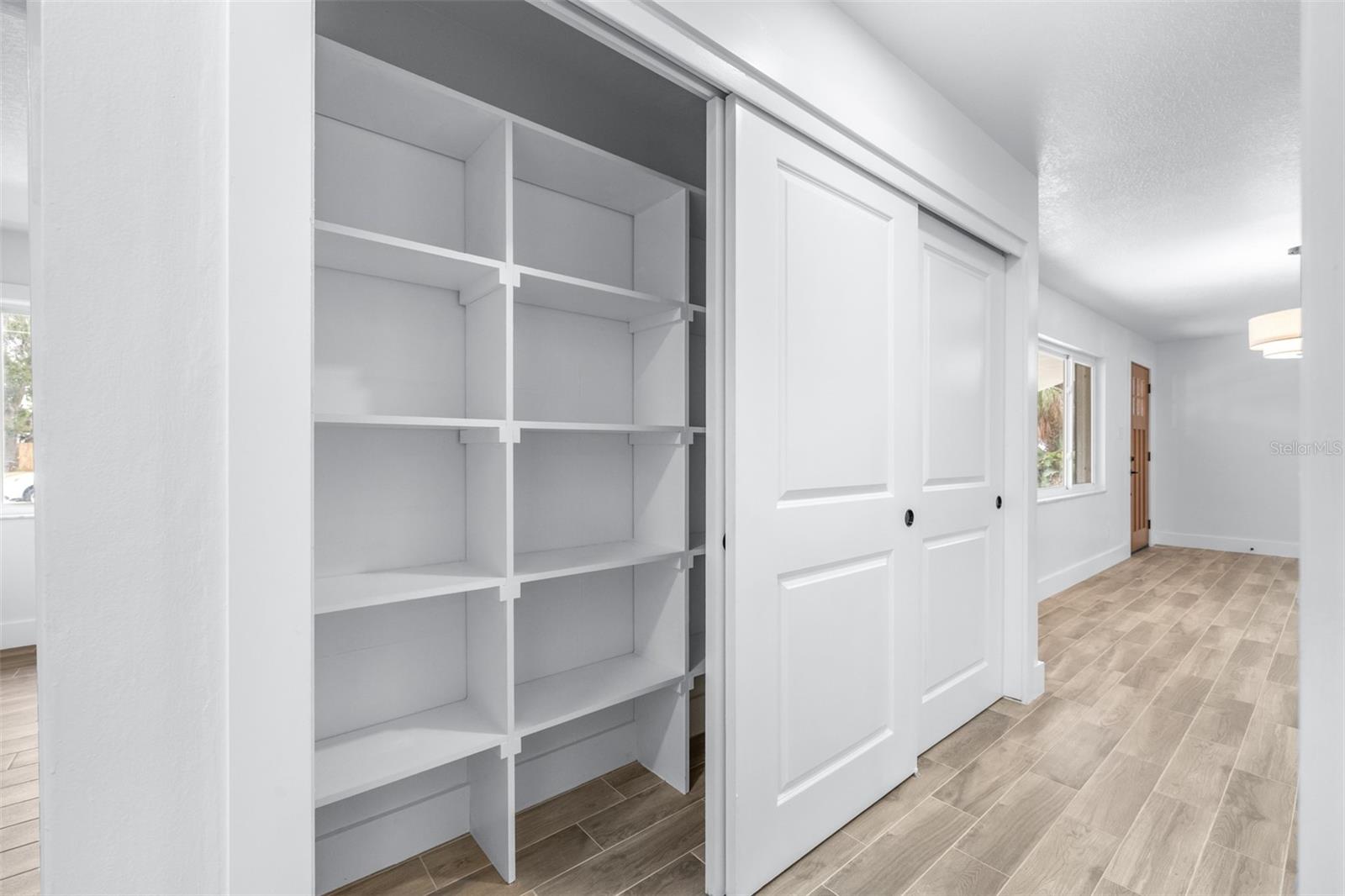 Hallway storage closet