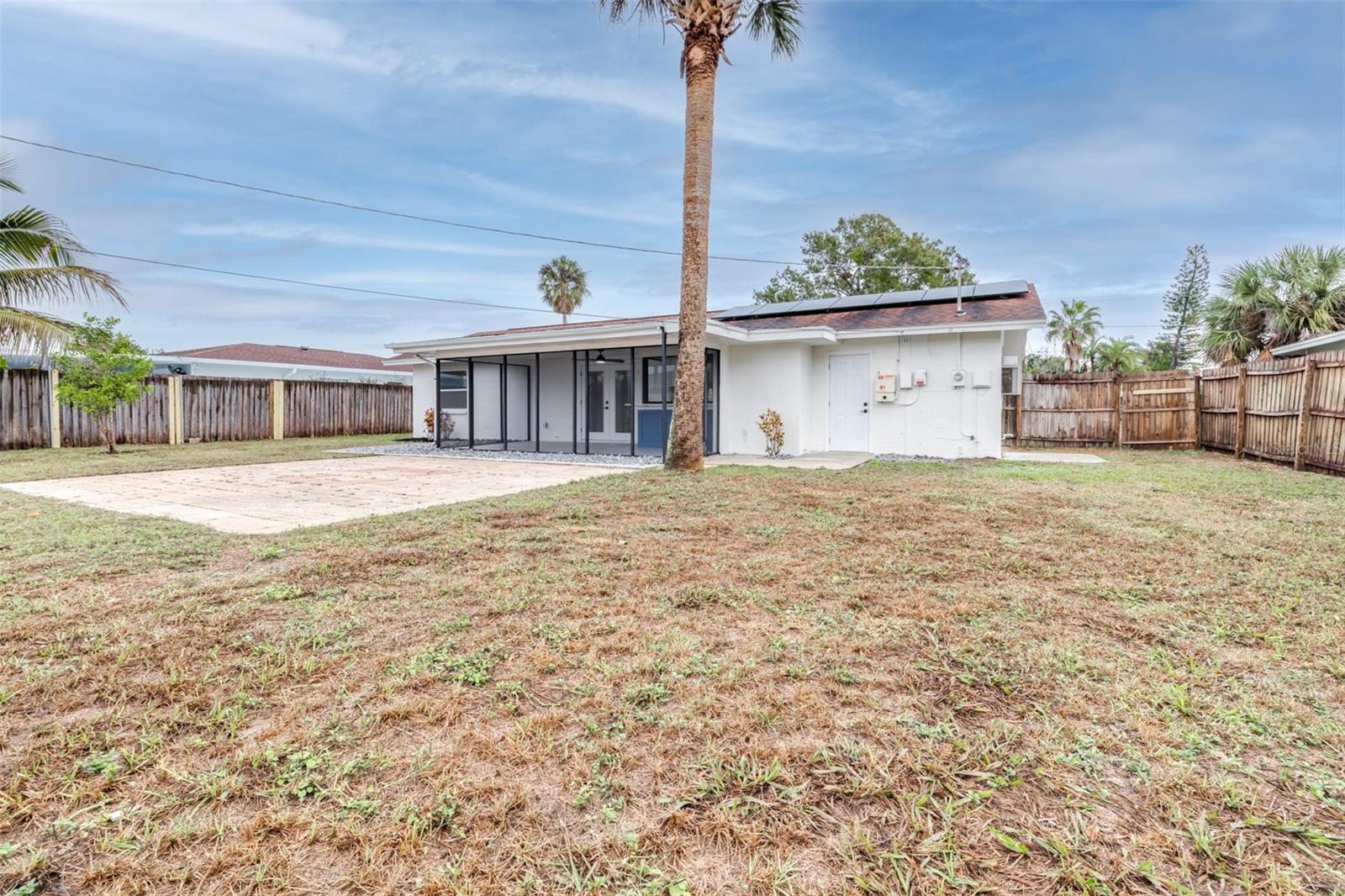 Fully Fenced in Backyard
