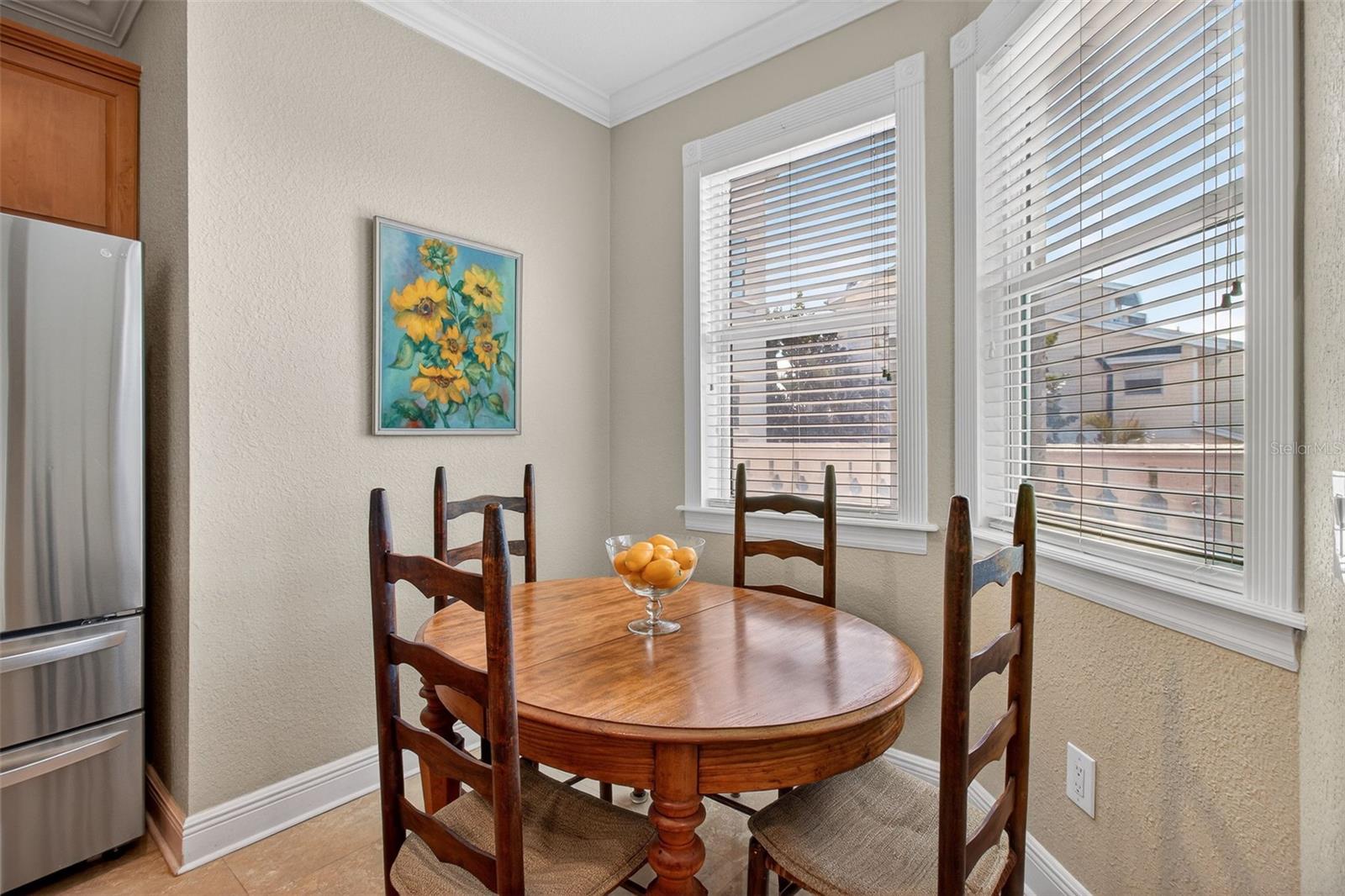 Dining area in kitchen