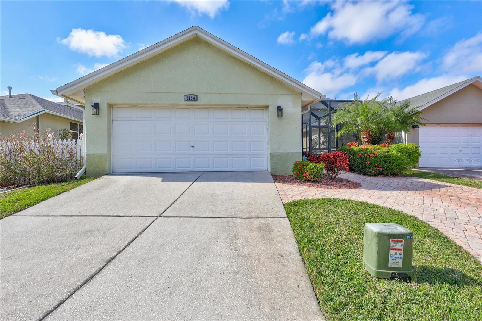 Rear entrance to garage