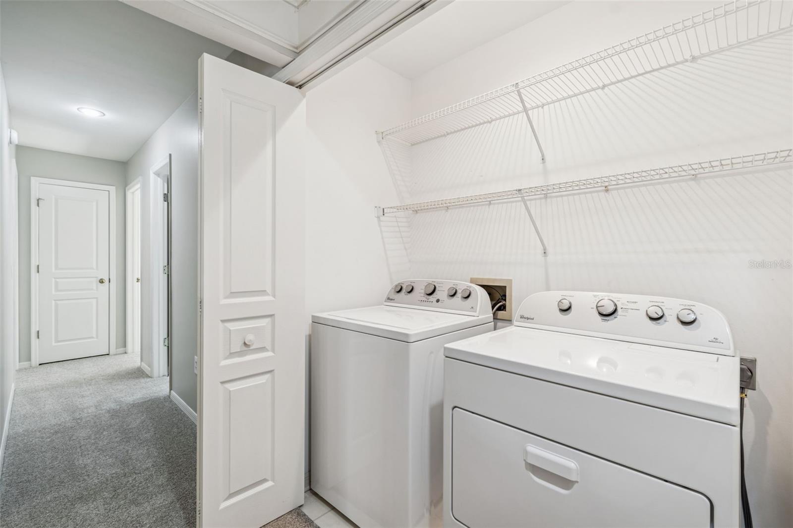 Upstairs laundry for added convenience