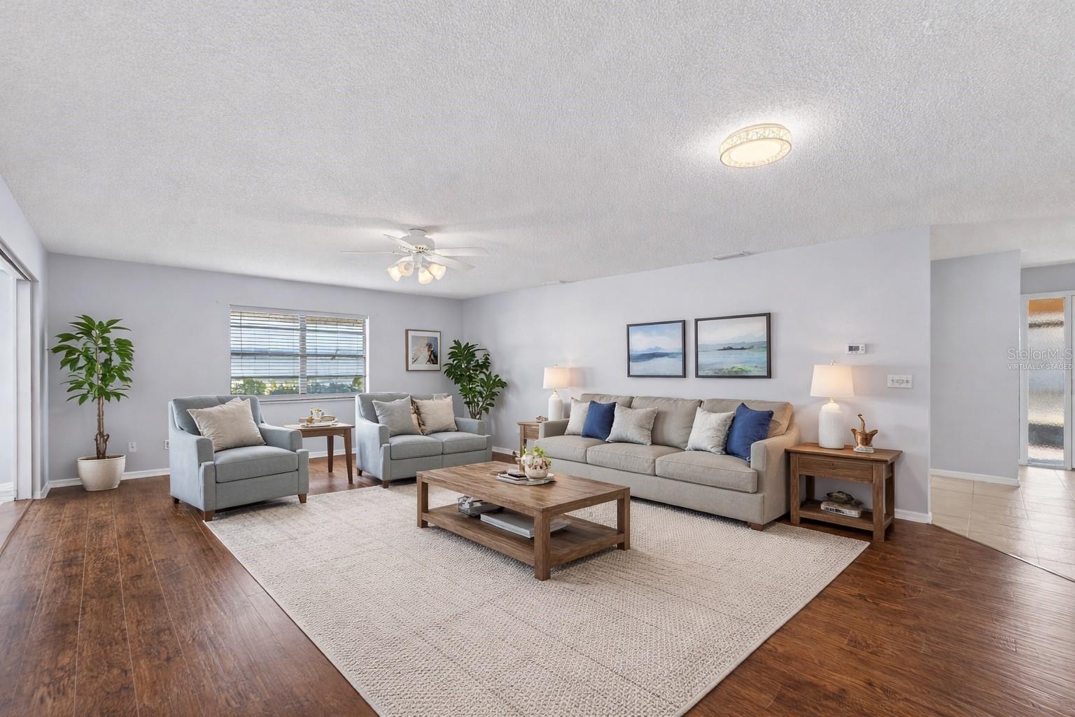 Virtually Staged Living Room