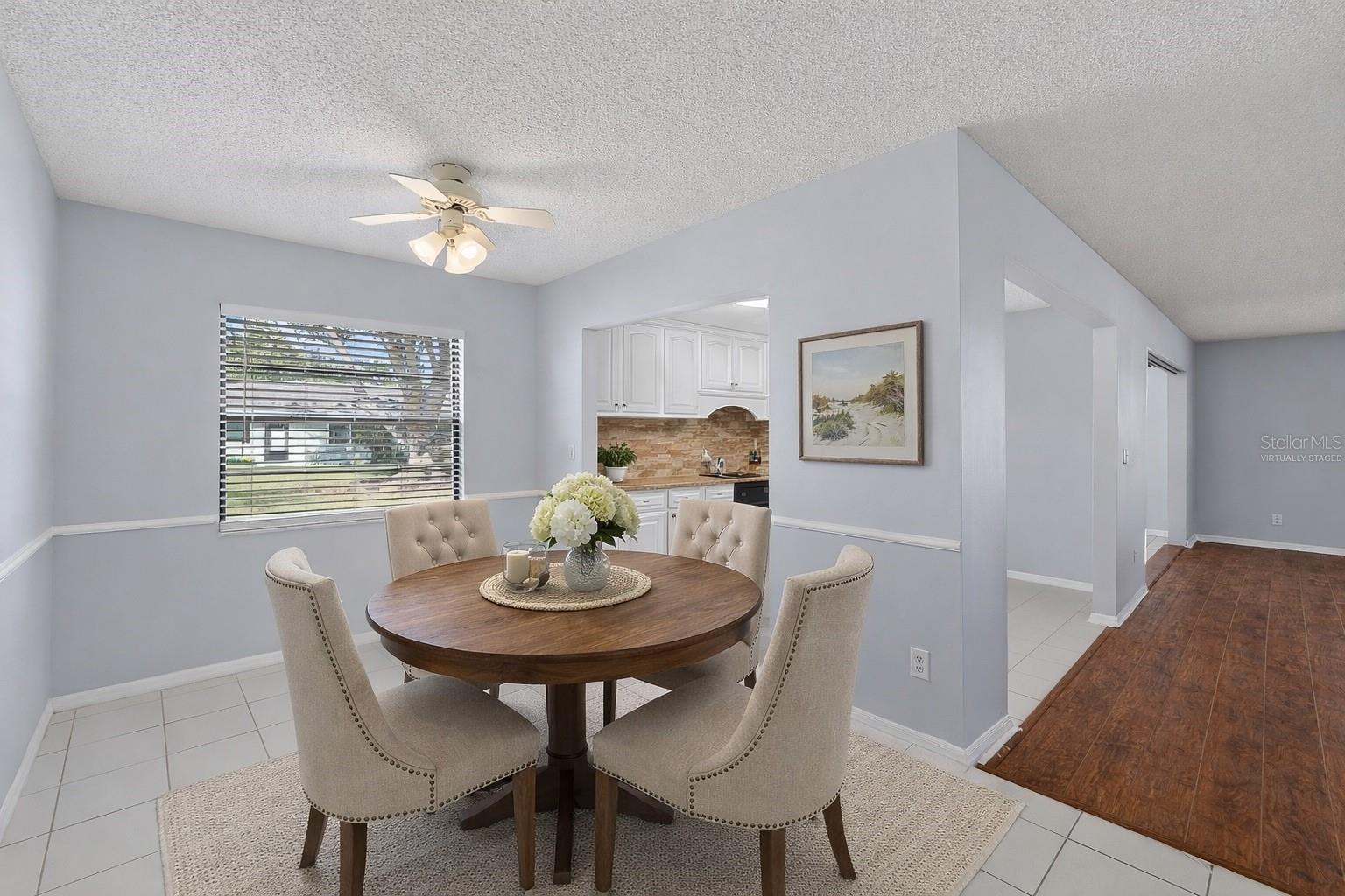Virtually Staged Dinette Area
