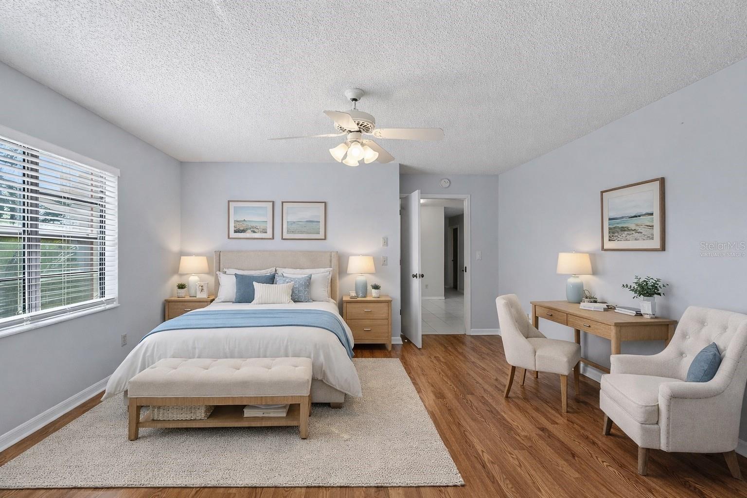 Virtually Staged 2nd bedroom