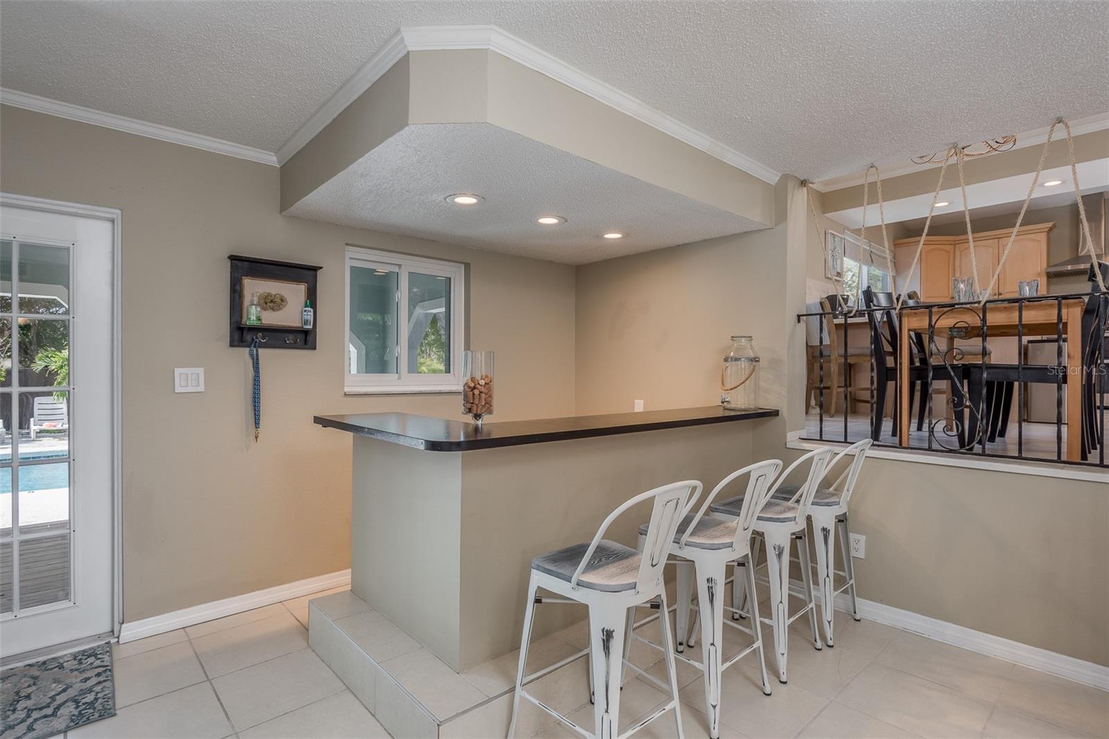 Wet bar in Family room