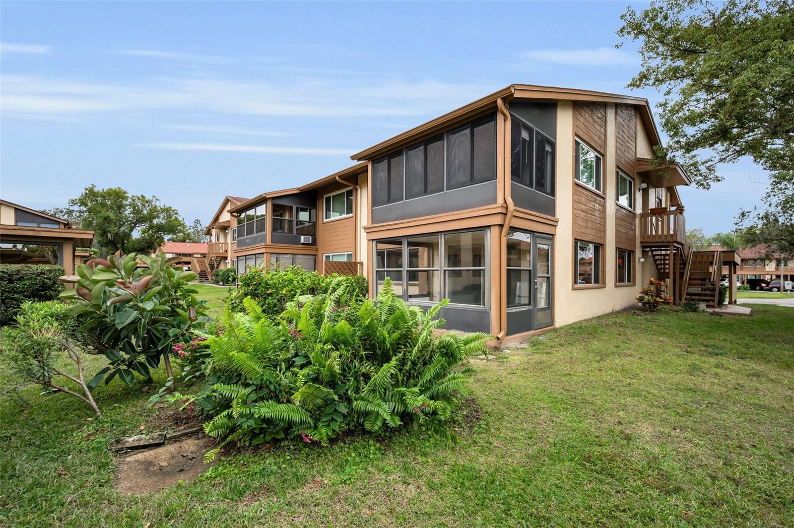 exterior rear of condo