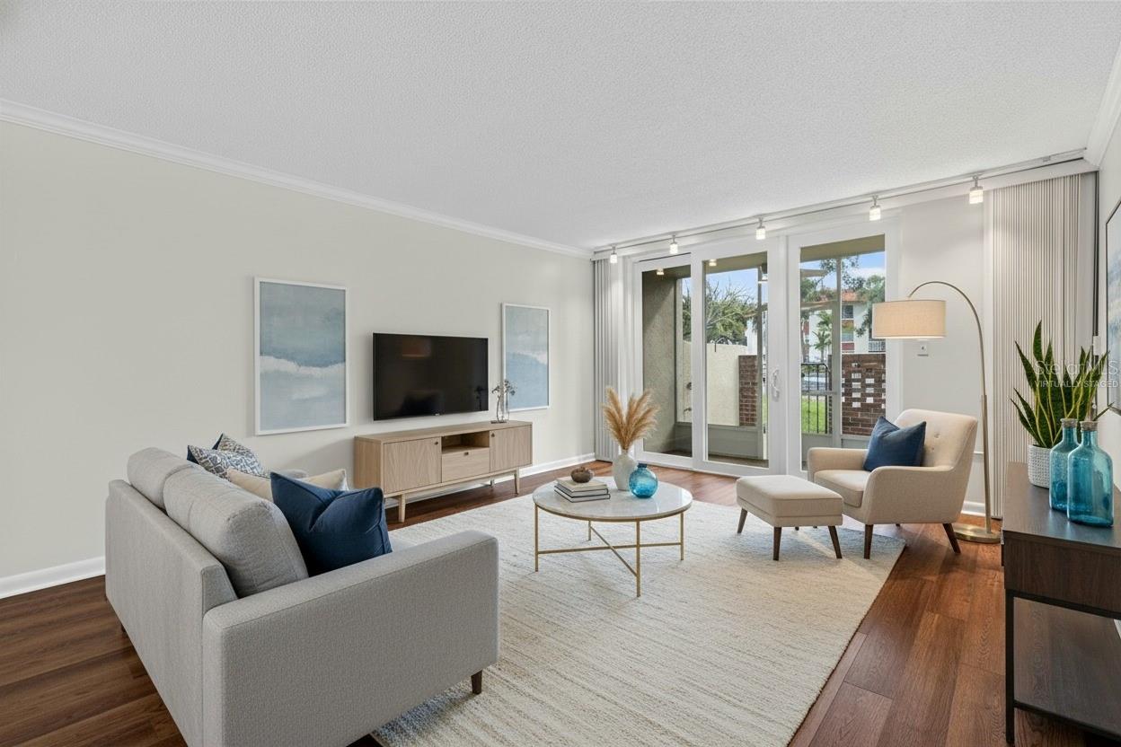 Virtually Staged Living Room