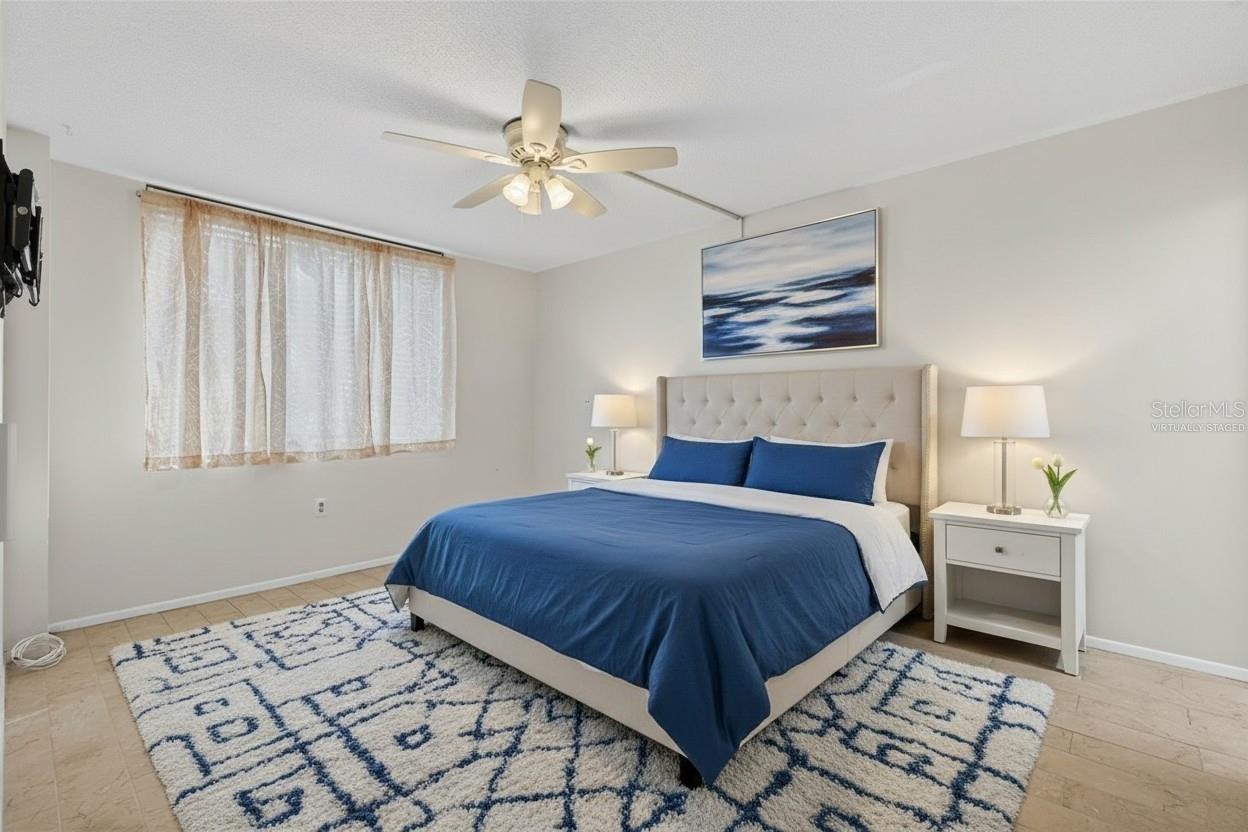 Virtually Staged Bedroom