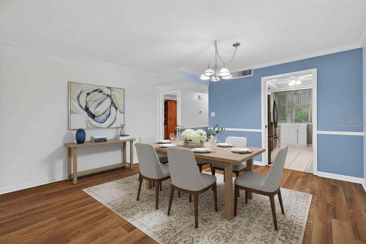 Virtually Staged Dining Room