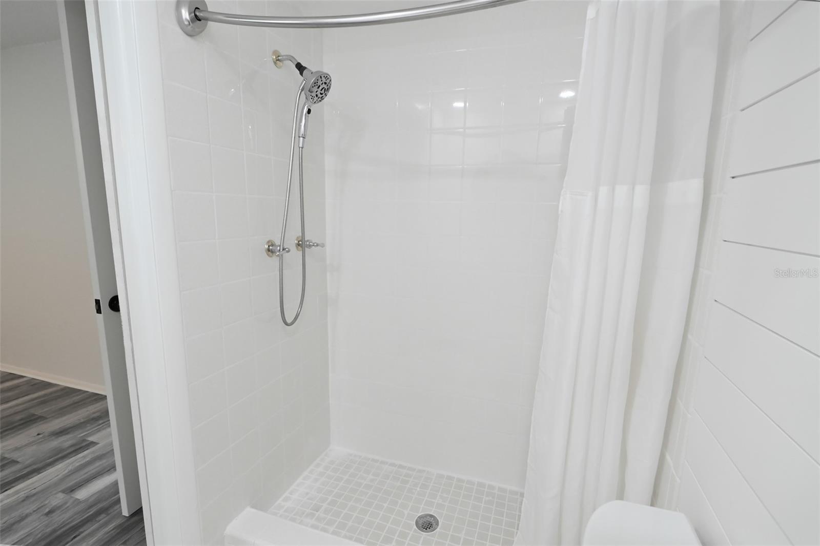 Ensuite bathroom shower.