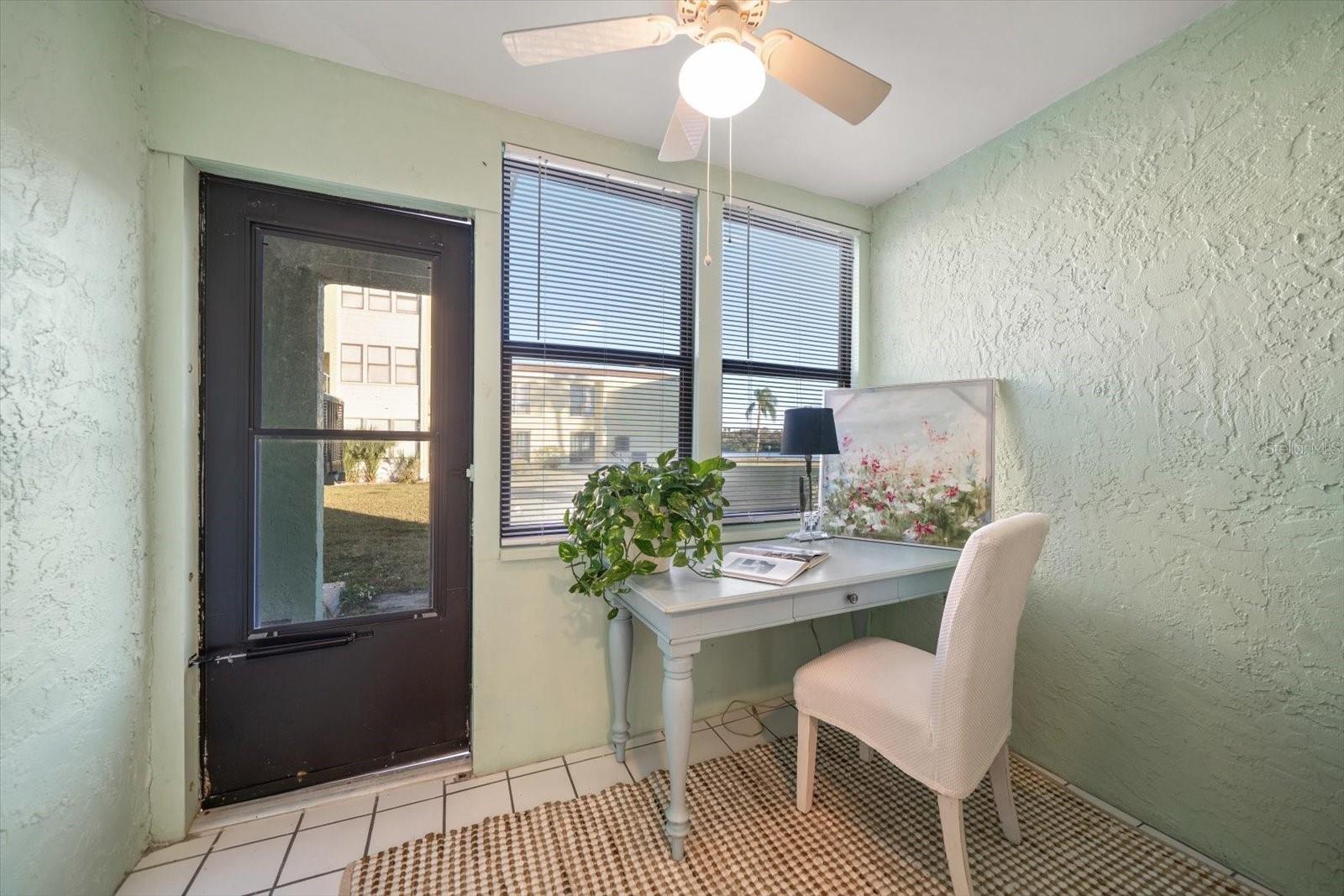 Additional area not included in square footage.