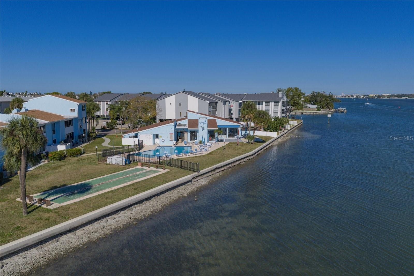 Clubhouse, shuffleboard and pool with extensive grounds to enjoy ALL year!