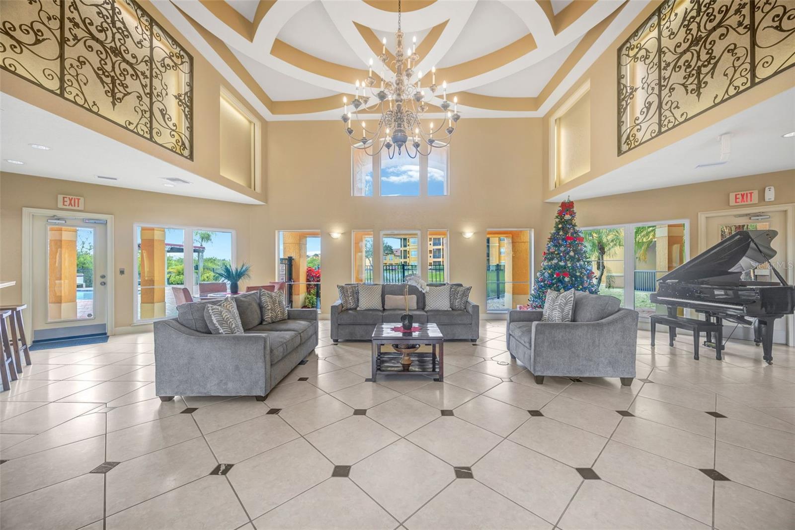 Main room in clubhouse