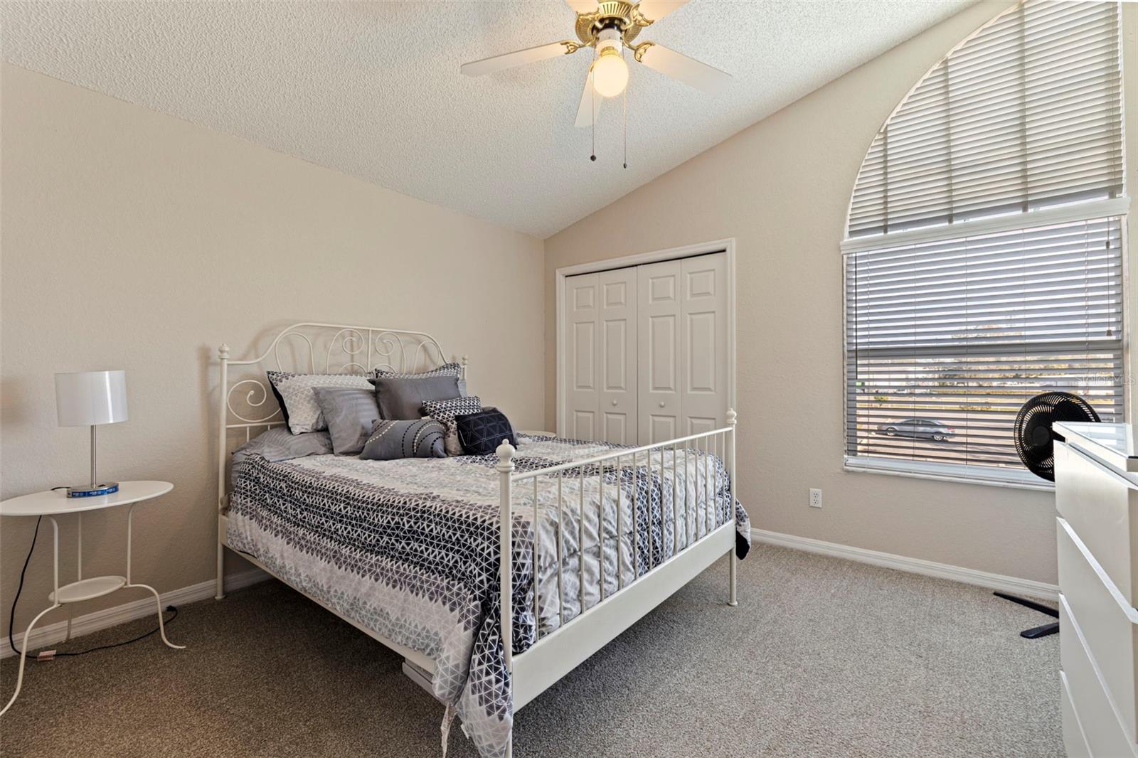 Vaulted ceiling in 3rd Bedroom