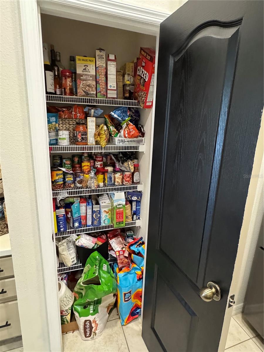 Large pantry with lots of space for all