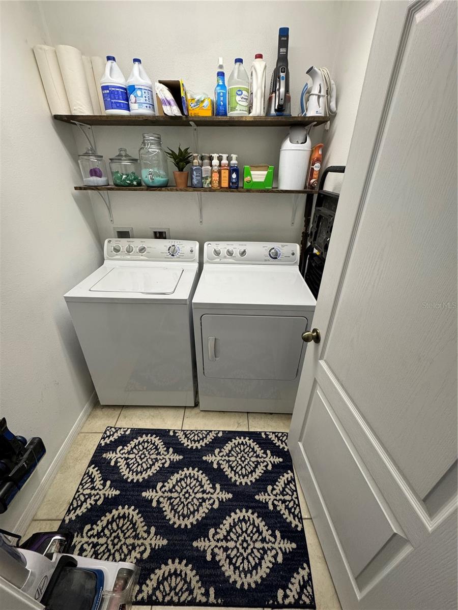 Washer and Dryer in their own separate utility room