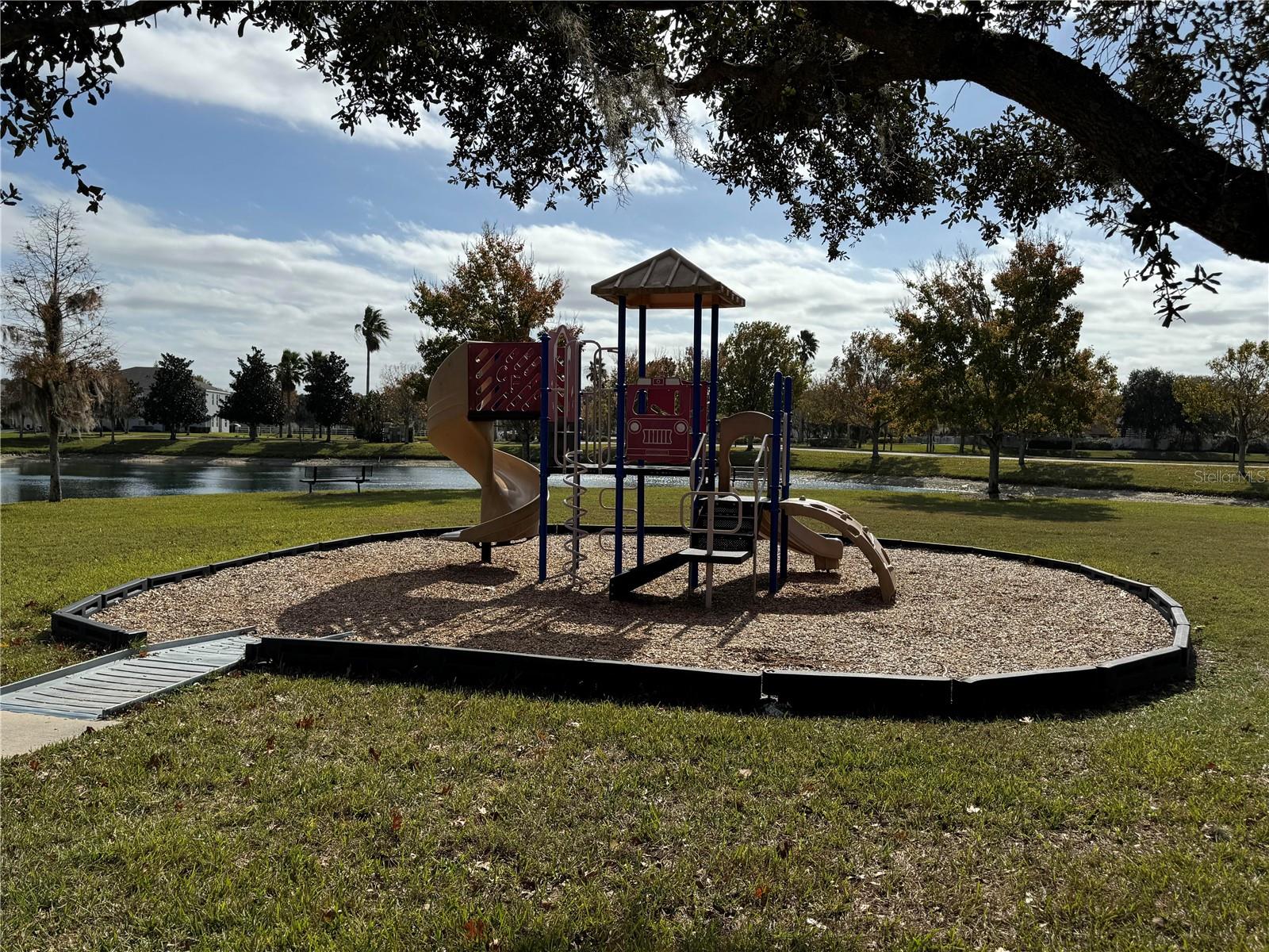 Playground with slides