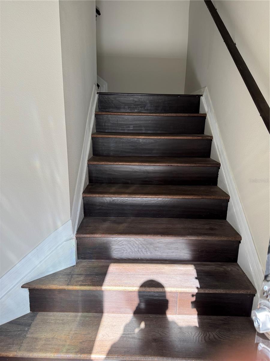 Staircase entrance to 2nd floor