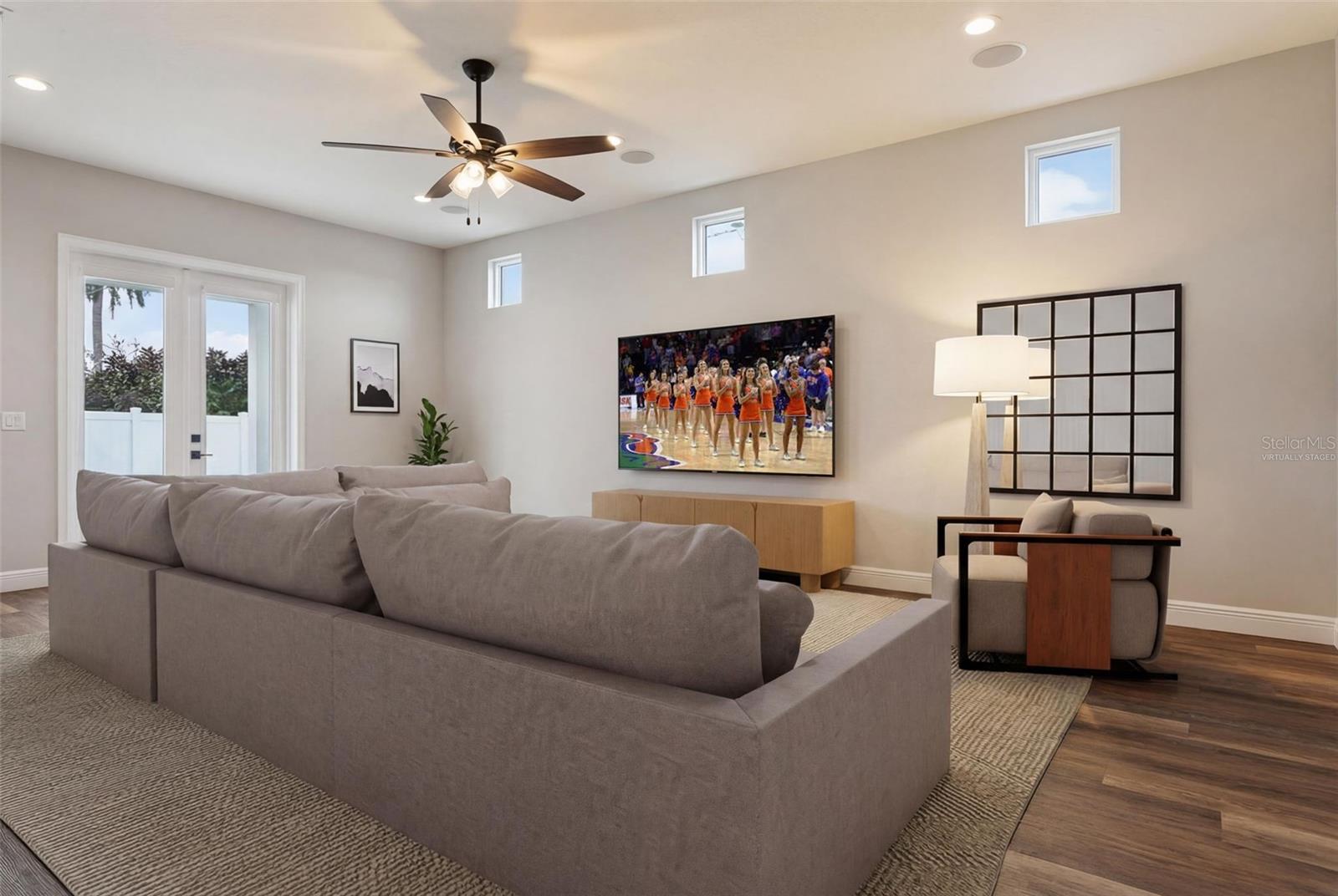 virtually staged - living room