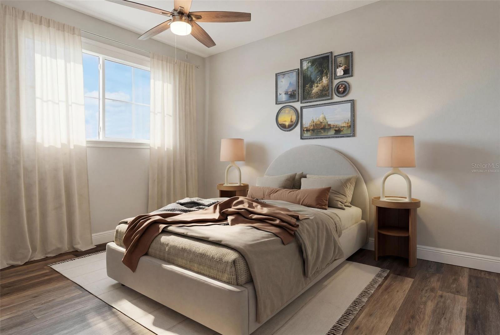 virtually staged - bedroom 4