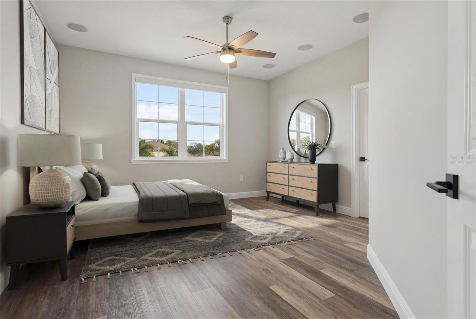 virtually staged -  bedroom 3