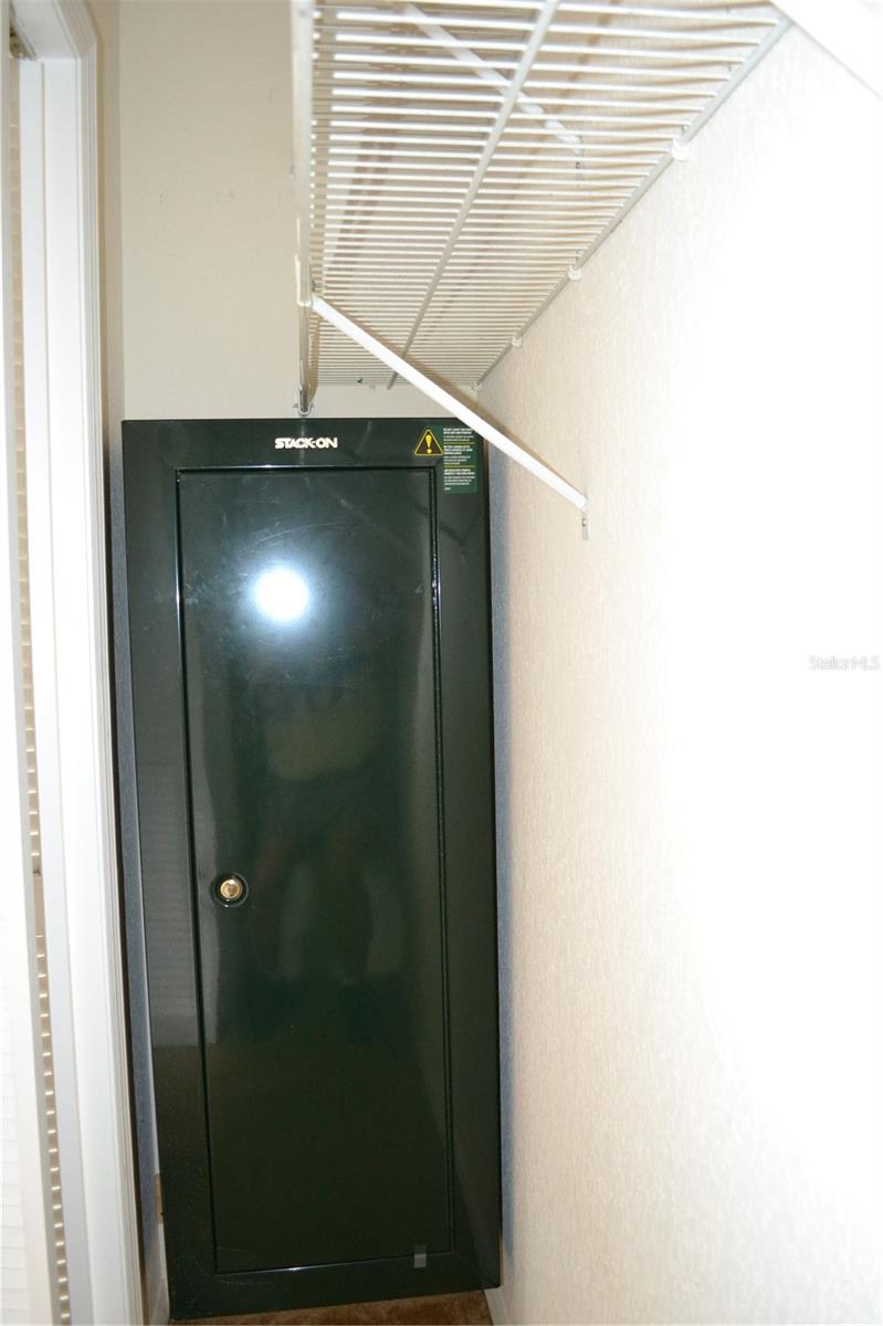 Safe in second bedroom closet