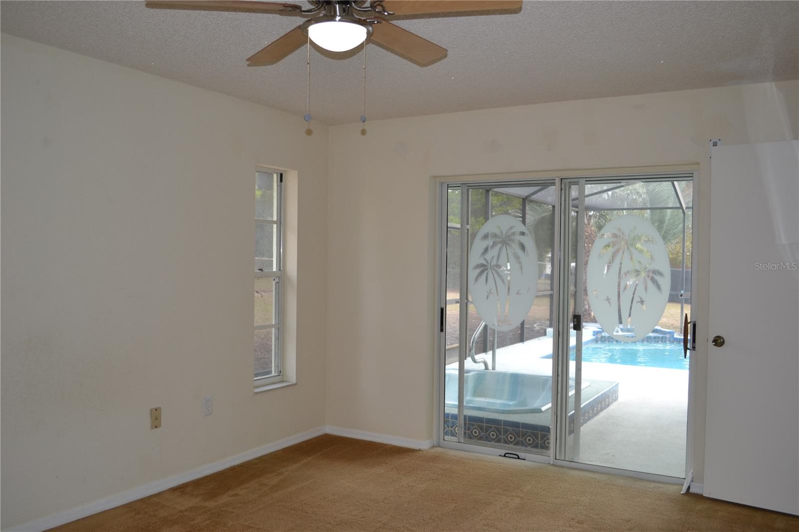 Pool and spa from main bedroom