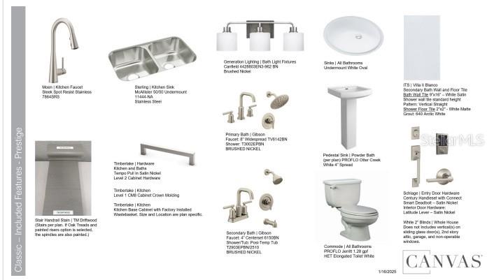 Design Selections.  Home is under construction and selections are subject to change.