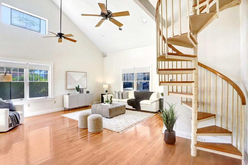 Family Room Addition with Loft Access