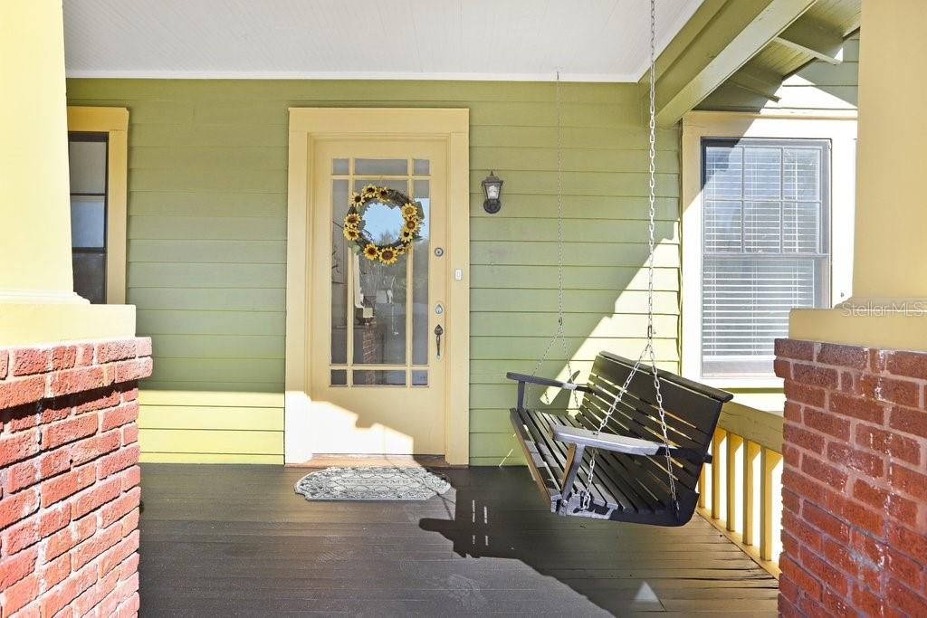 Front Porch with Swing